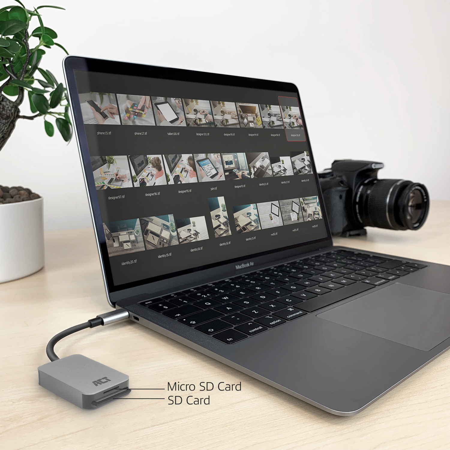 ACT USB-C kaartlezer voor SD en micro SD, SD 4.0 UHS-II - Afbeelding 5