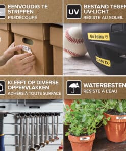DYMO originele D1 labels | Zwarte Tekst op Geel Label | 24 mm x 7 m | Zelfklevende etiketten voor de LabelManager labelprinter | gemaakt in Europa - Afbeelding 7