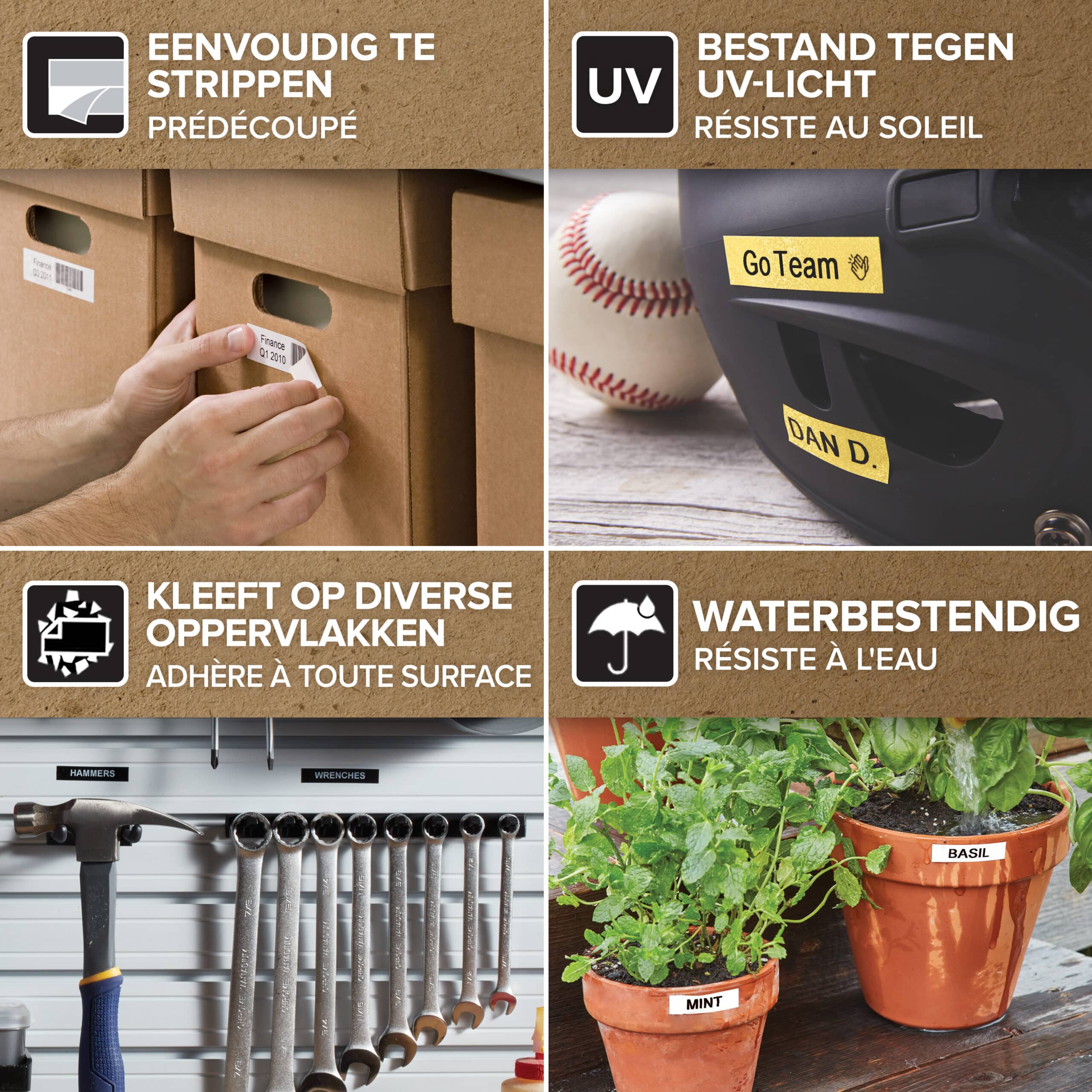 DYMO originele D1 Duurzame polyester labels | Zwarte Tekst op Wit Label | 12 mm x 5,5 m | zelfklevende etiketten voor de LabelManager labelprinter | gemaakt in Europa - Afbeelding 7