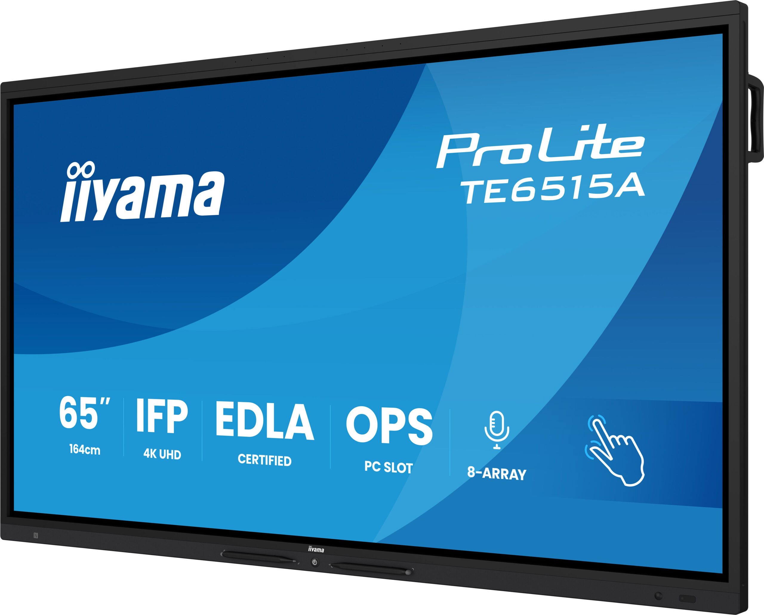 iiyama TE6515A-B2AG beeldkrant Kiosk-ontwerp 163,8 cm (64.5") Wifi 550 cd/m² 4K Ultra HD Zwart Touchscreen Type processor Android 24/7 - Afbeelding 3