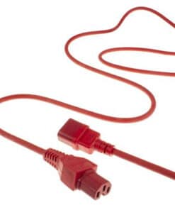 ACT Netsnoer C14 - C15 rood 2 m - Afbeelding 2
