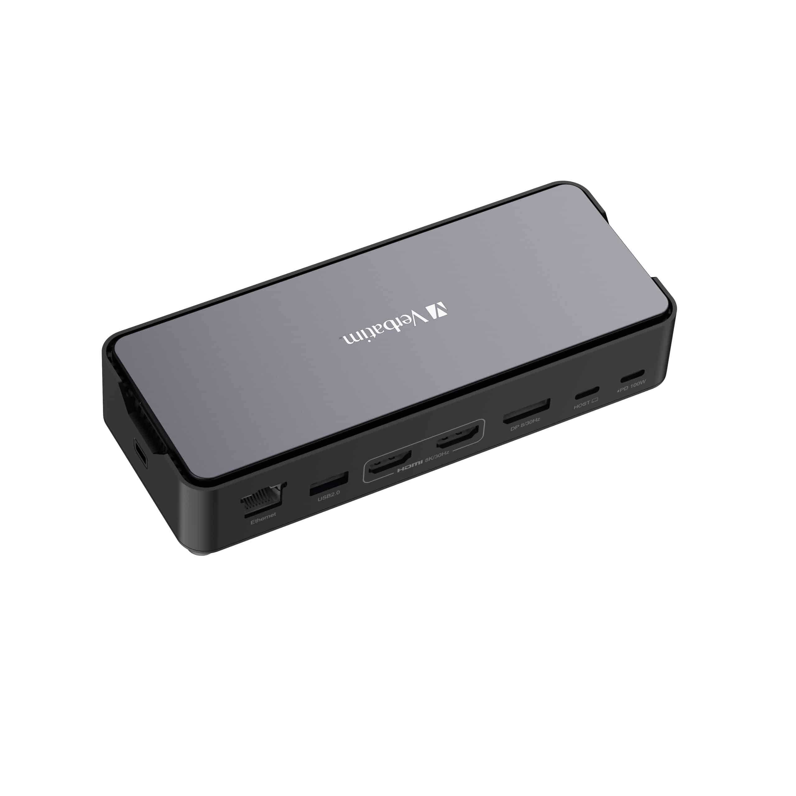 Verbatim USB-C Pro docking station CDS-15SSD: 15 poorten met SSD