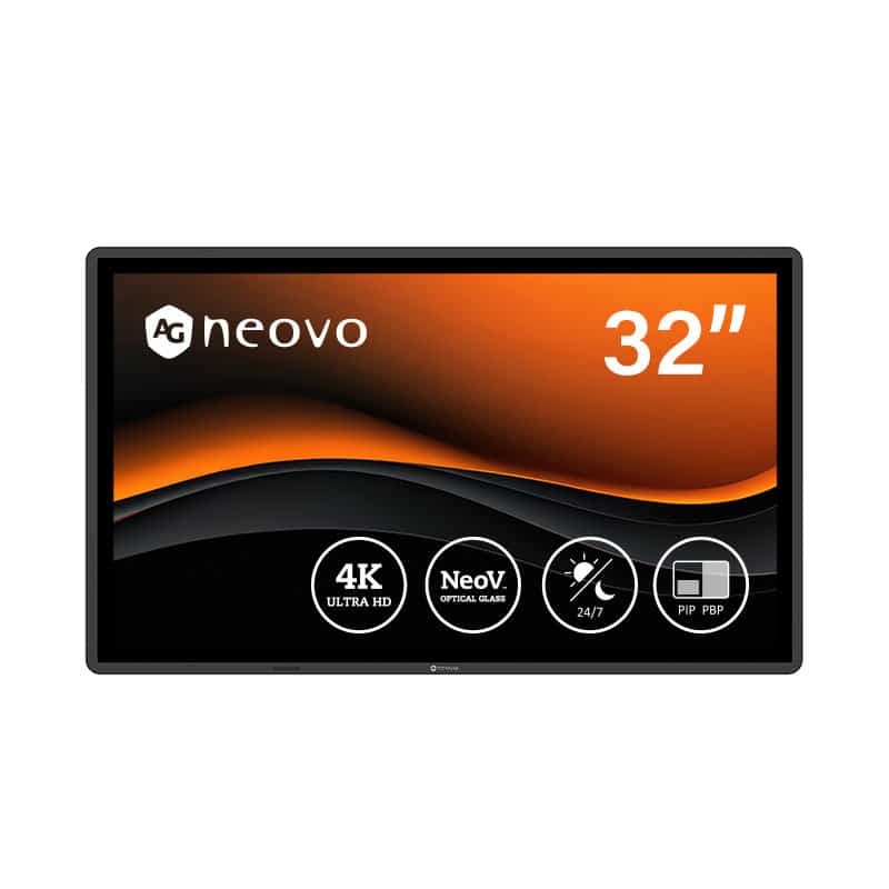 AG Neovo QX3202 bewakingsmonitor CCTV-monitor 81,3 cm (32") 3840 x 2160 Pixels