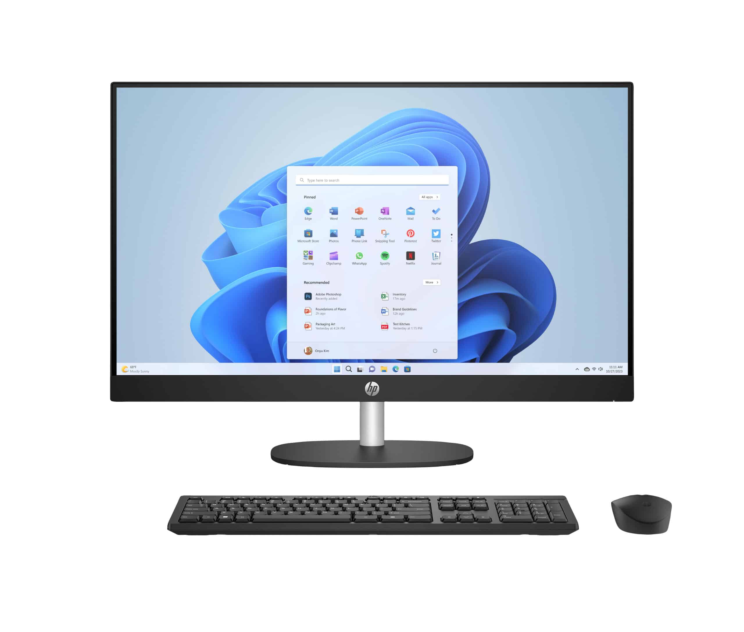 HP All-in-One 27-cr0048nb Intel® Core™ i7 i7-1355U 68,6 cm (27") 1920 x 1080 Pixels Alles-in-één-pc 16 GB DDR4-SDRAM 1 TB SSD Windows 11 Home Wi-Fi 6 (802.11ax) Zwart