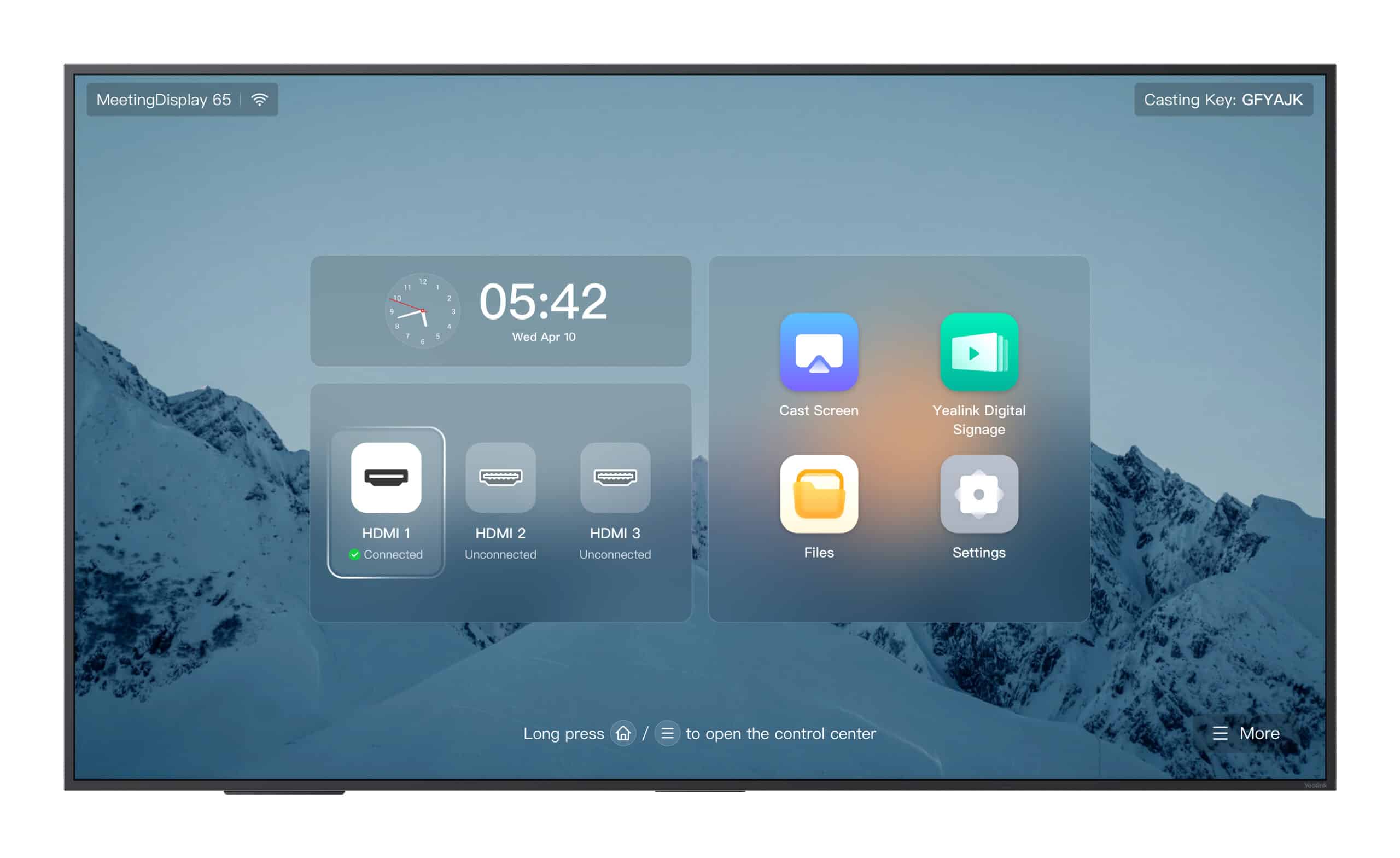 Yealink MeetingDisplay 65'' Monitor