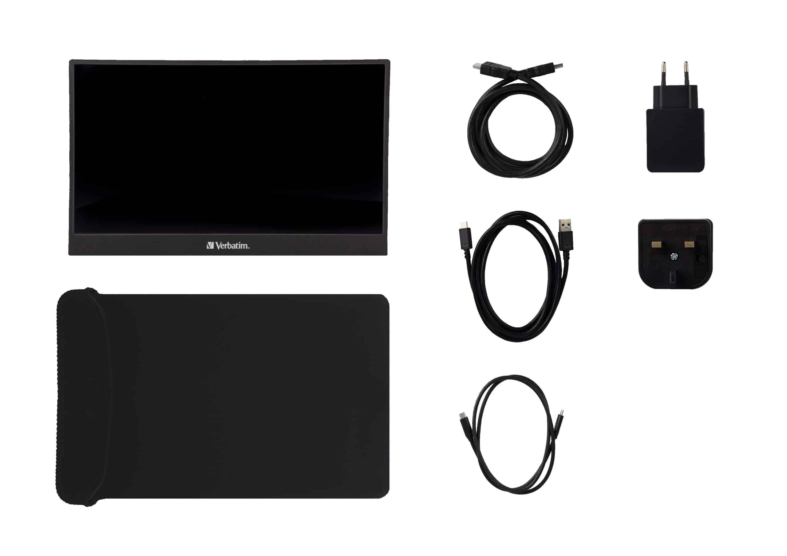 Verbatim 49590 computer monitor 35,6 cm (14") 1920 x 1080 Pixels Full HD LCD Zwart - Afbeelding 3