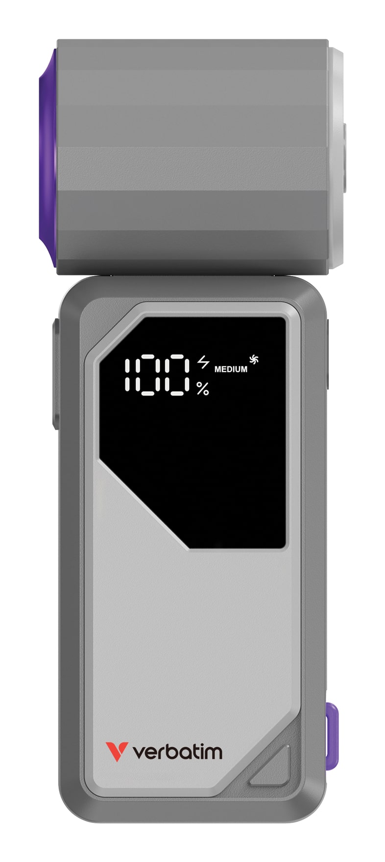 Verbatim Cool 'n' Go AirJet Handventilator - Grijs/Paars - Afbeelding 5