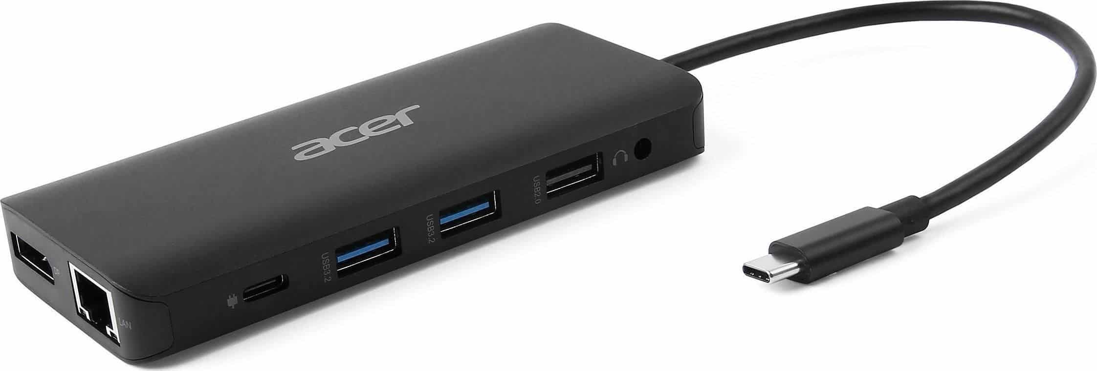 Acer USB Type-C Dongle 12-in-1 Black Bedraad USB 3.2 Gen 1 (3.1 Gen 1) Type-C Zwart - Afbeelding 7