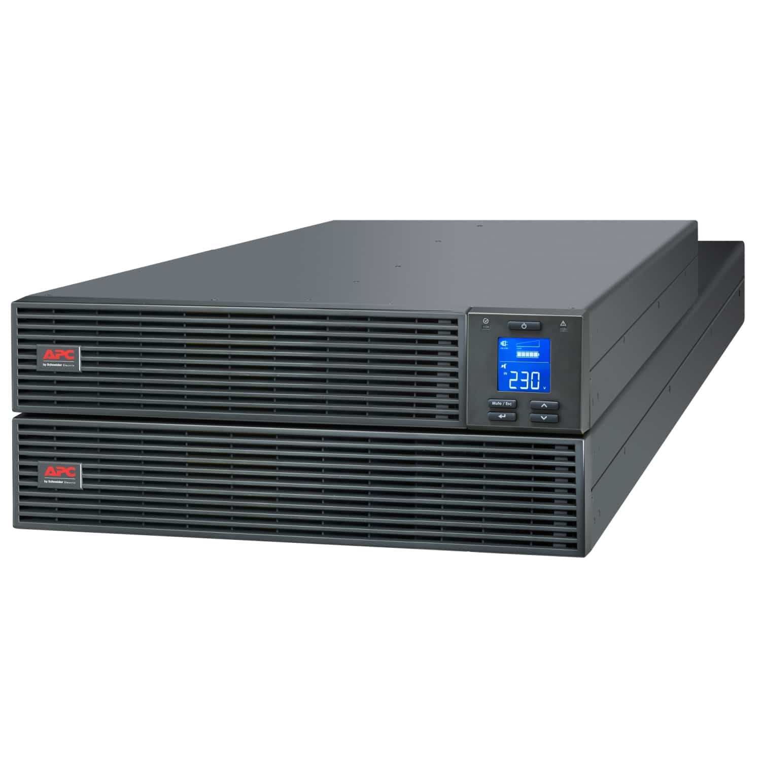 APC Easy-UPS On-Line SRV5KRIRK - 5000W/VA, Hardwire 1 fase uitgang, USB, Railkit Stekkerdoos