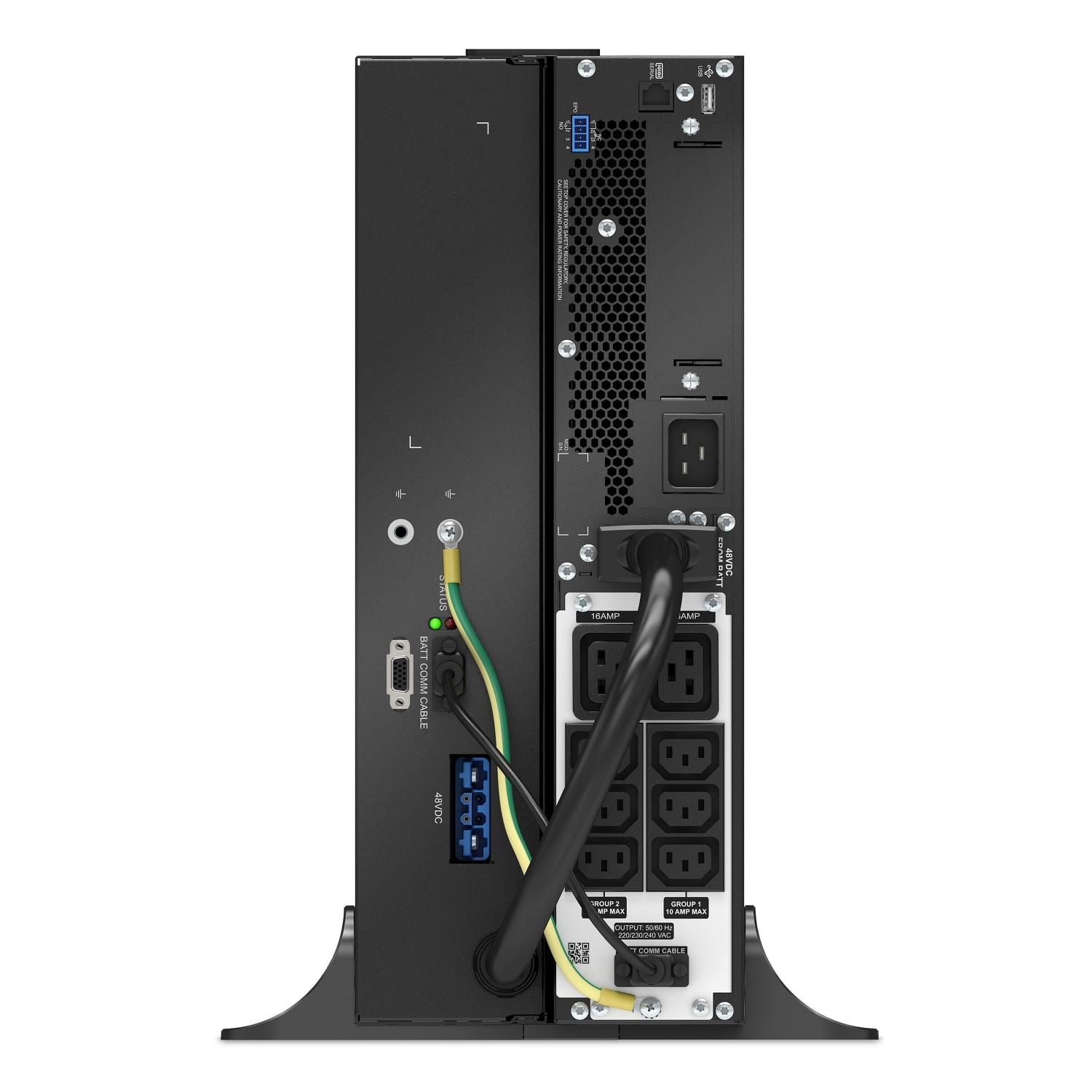 APC Smart-UPS Li-Ion SRTL2200RM4UXLI Noodstroomvoeding - 2200VA, 6x C13, 2x C19, USB, Rack/tower convertible, long runtime Stekkerdoos - Afbeelding 4