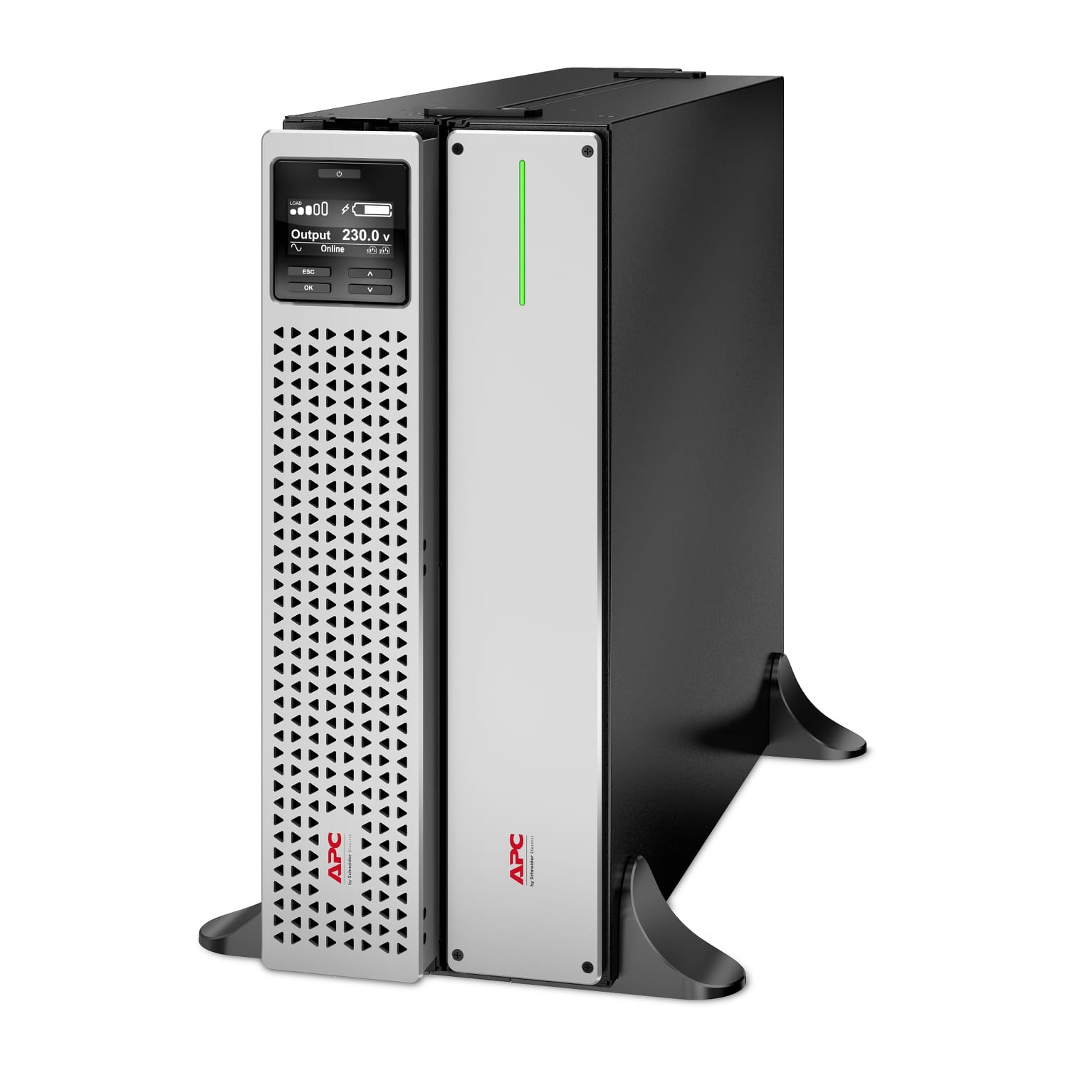 APC Smart-UPS Li-Ion SRTL3000RM4UXLI Noodstroomvoeding - 3000VA, 6x C13, 2x C19, USB, Rack/tower convertible, long runtime Stekkerdoos - Afbeelding 3