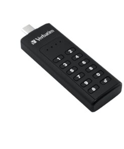 Verbatim Keypad Secure - USB-Stick 3.0 Type-C gegevensopslag met wachtwoordbeveiliging - 128 GB - Zwart - Afbeelding 2