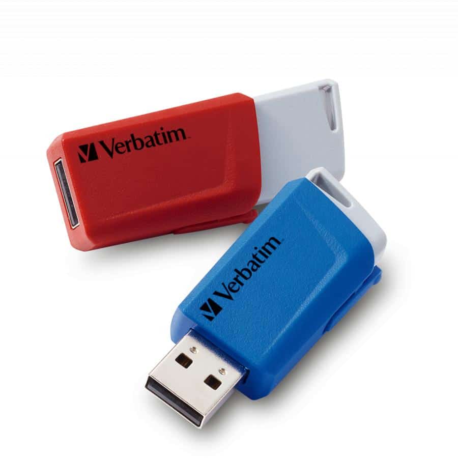 Verbatim Store 'n' Click - USB-Stick 3.2 GEN1 - 2x32 GB - Blauw/Rood - Afbeelding 6
