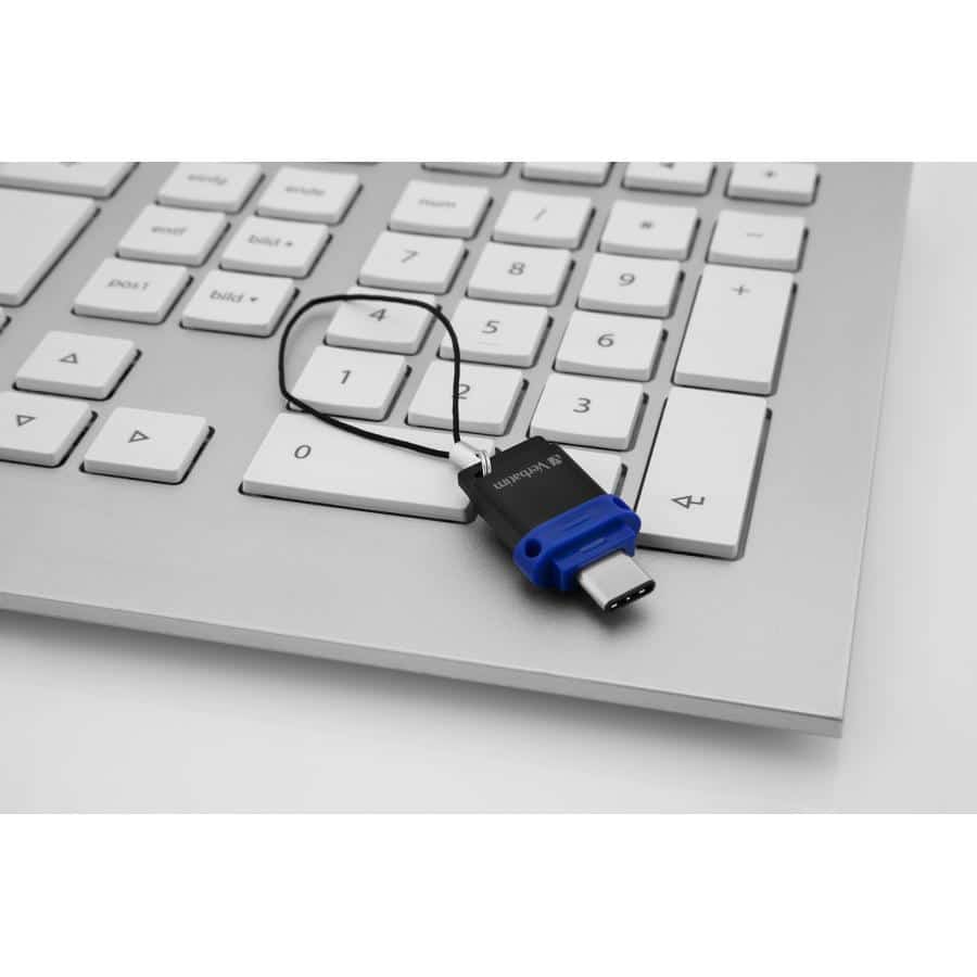 Verbatim Dual - USB-Stick 3.0 32 GB - USB-C / USB-A - Blauw - Afbeelding 8