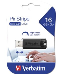 Verbatim PinStripe 3.0 - USB-Stick 3.0 16 GB - Zwart - Afbeelding 8