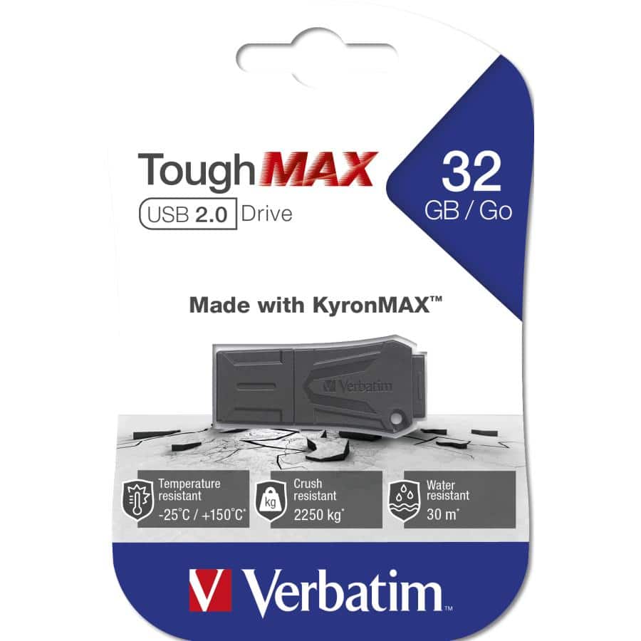 Verbatim ToughMAX - USB-Stick 32 GB - Zwart - Afbeelding 8