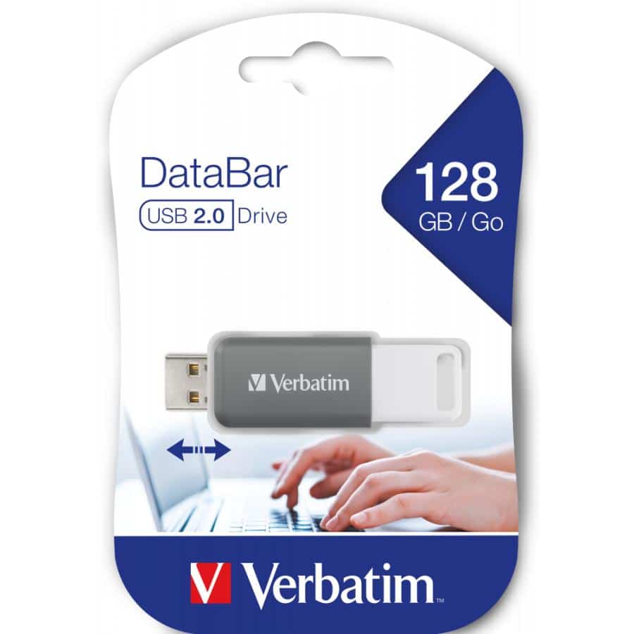 Verbatim V DataBar USB flash drive 128 GB USB Type-A 2.0 Grijs - Afbeelding 6