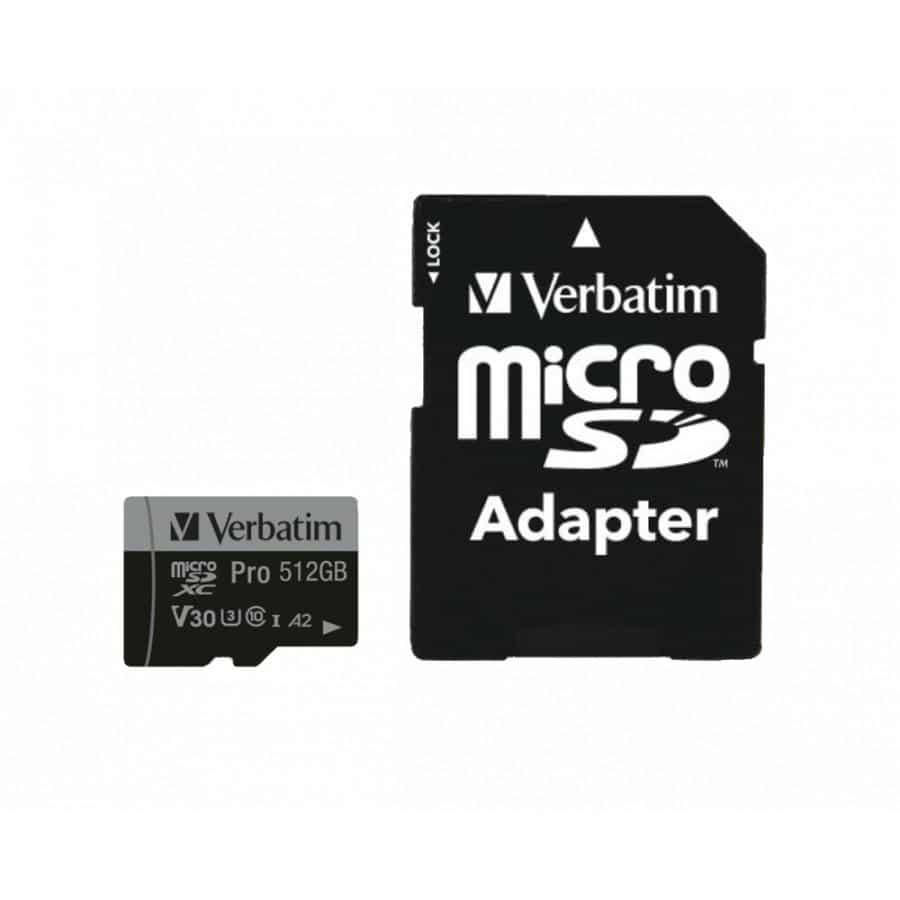 Verbatim Pro U3 512GB Micro SDXC Card - Afbeelding 8