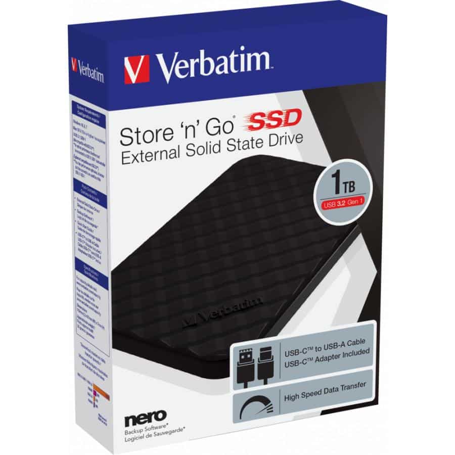 Verbatim Store 'n' Go draagbare SSD USB 3.2 Gen 1 1TB - Afbeelding 7