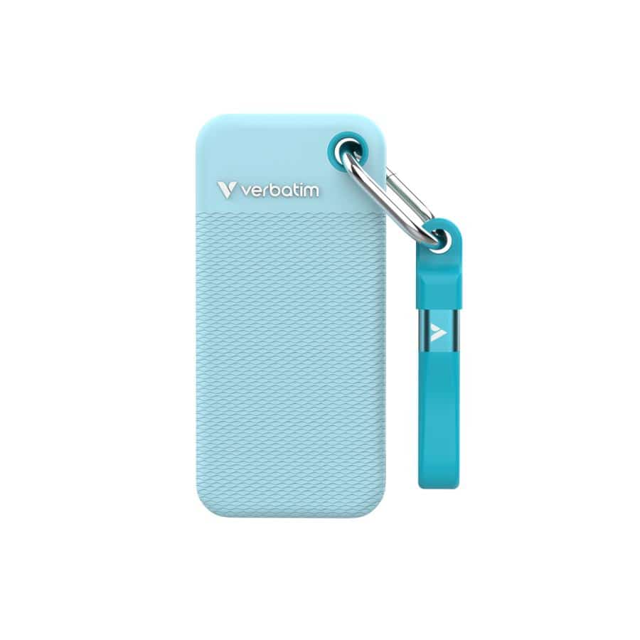 Verbatim Pocket SSD - Zomereditie Polar Blue met 2 rubberen hoezen (Zwart & Polar Blue) - 1TB - Afbeelding 5