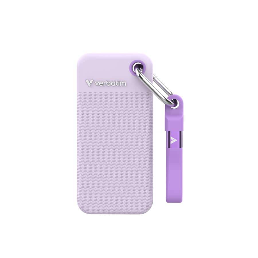 Verbatim Pocket SSD - Zomereditie Paars met 2 rubberen hoezen (wit & paars) - 2TB - Afbeelding 5