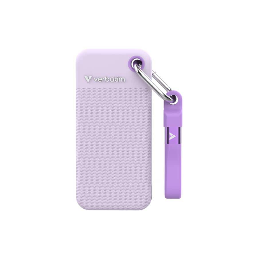 Verbatim Pocket SSD - Zomereditie Paars met 2 rubberen hoezen (wit & paars) - 1TB - Afbeelding 5
