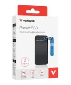 Verbatim Pocket SSD 2 TB USB Type-C 3.2 Gen 2 (3.1 Gen 2) Zwart, Blauw - Afbeelding 7