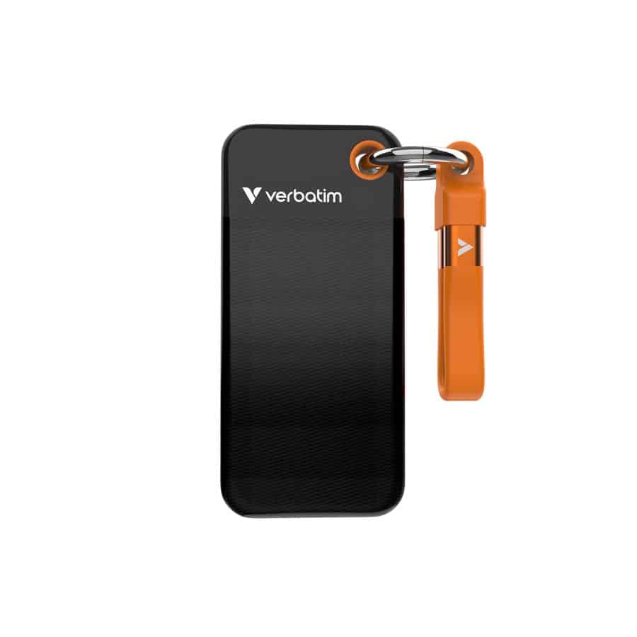 Verbatim Pocket SSD 1 TB USB Type-C 3.2 Gen 2 (3.1 Gen 2) Zwart, Oranje - Afbeelding 6