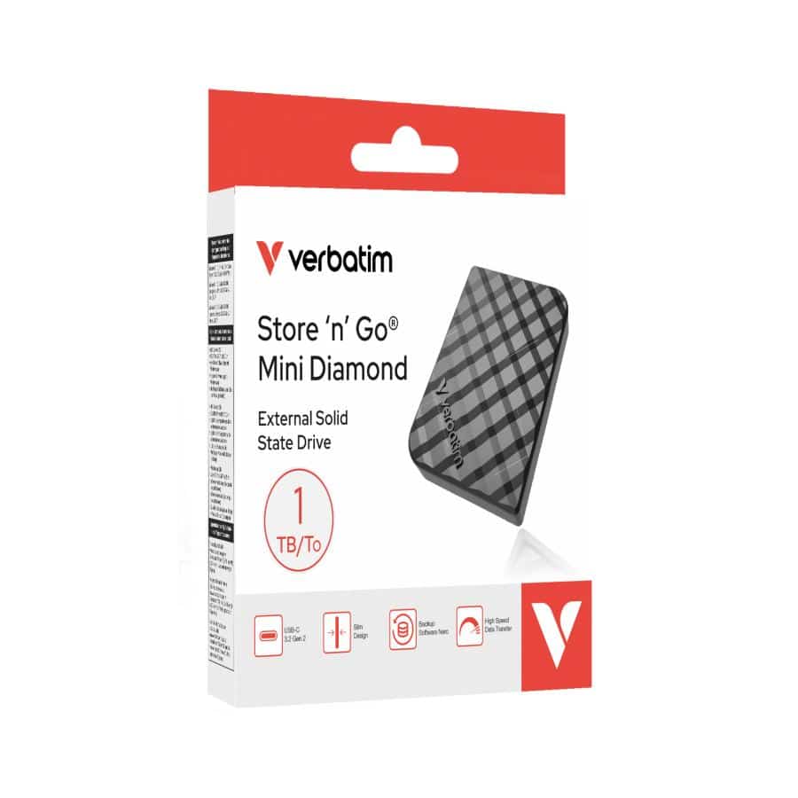 Verbatim Store 'n 'Go Mini Diamond USB-C 1TB Zwart - Afbeelding 7
