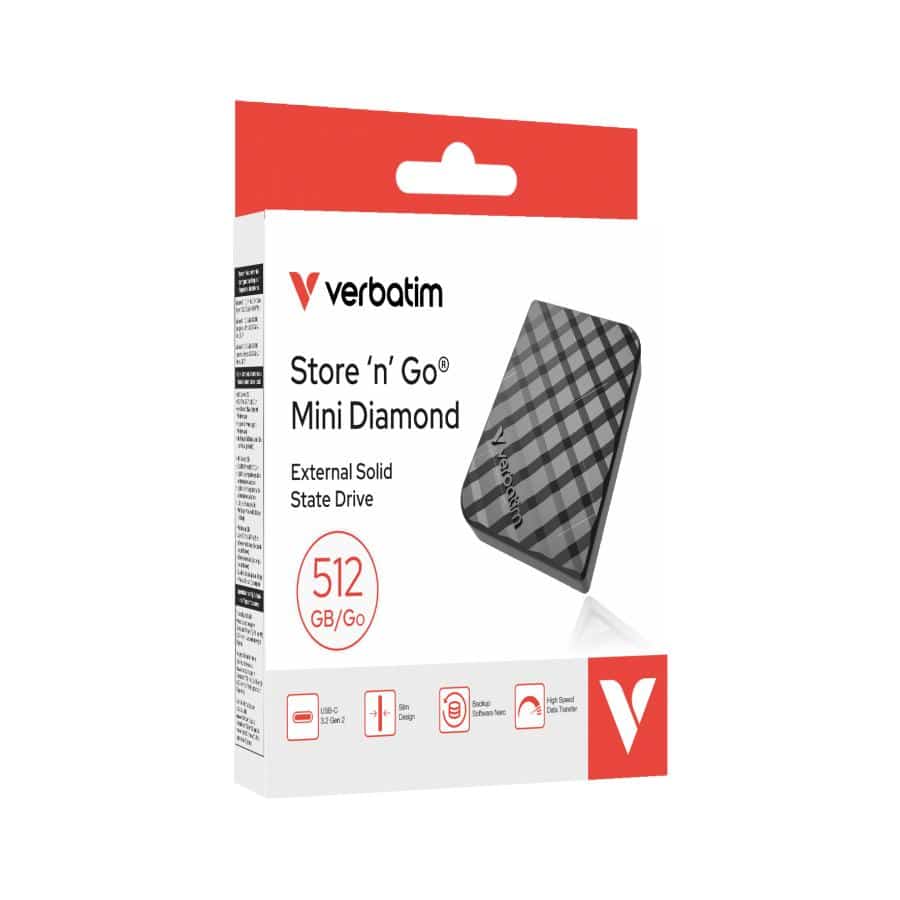 Verbatim Store 'n' Go Mini Diamond USB-C 512GB Zwart - Afbeelding 7