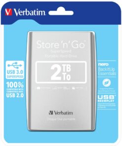 Verbatim Draagbare vaste Store 'n' Go-schijf met USB 3.0 van 2 TB Zilver - Afbeelding 6