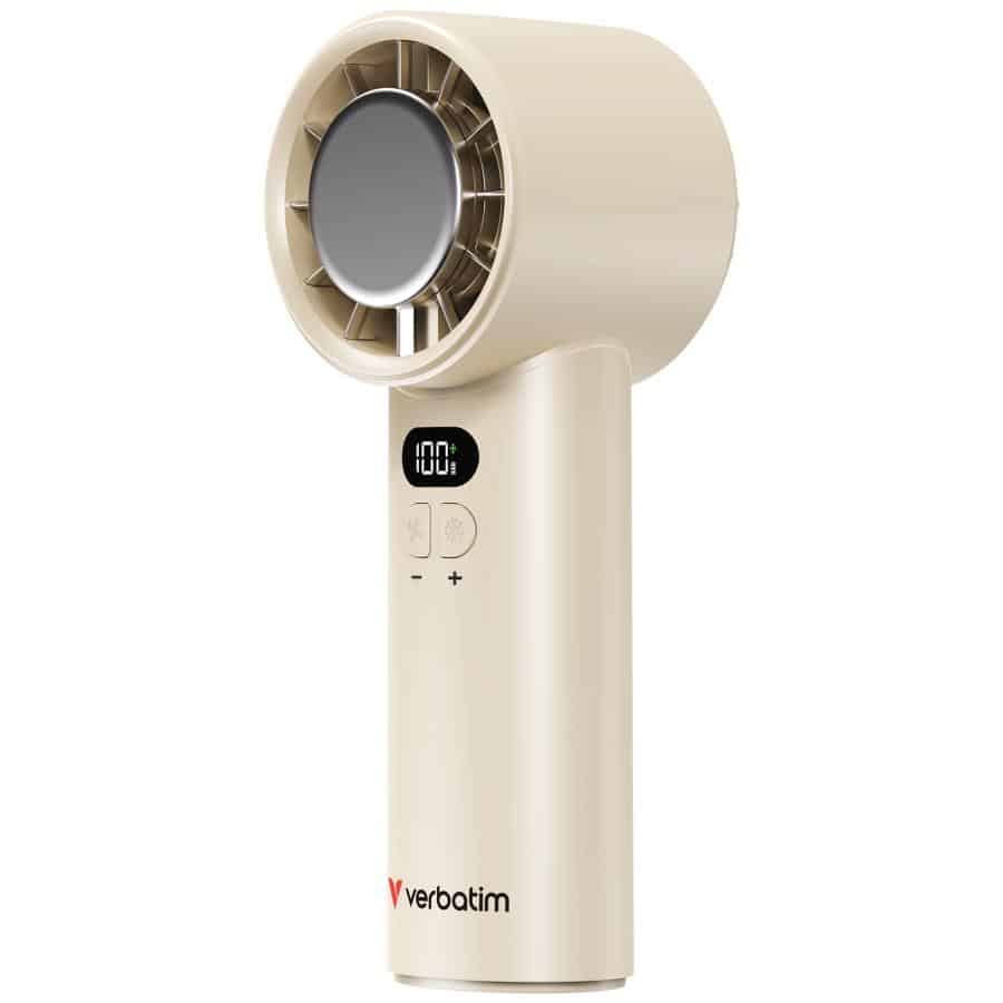 Verbatim Cool 'n' Go Ice Touch Handventilator - Wit/Zilver - Afbeelding 6