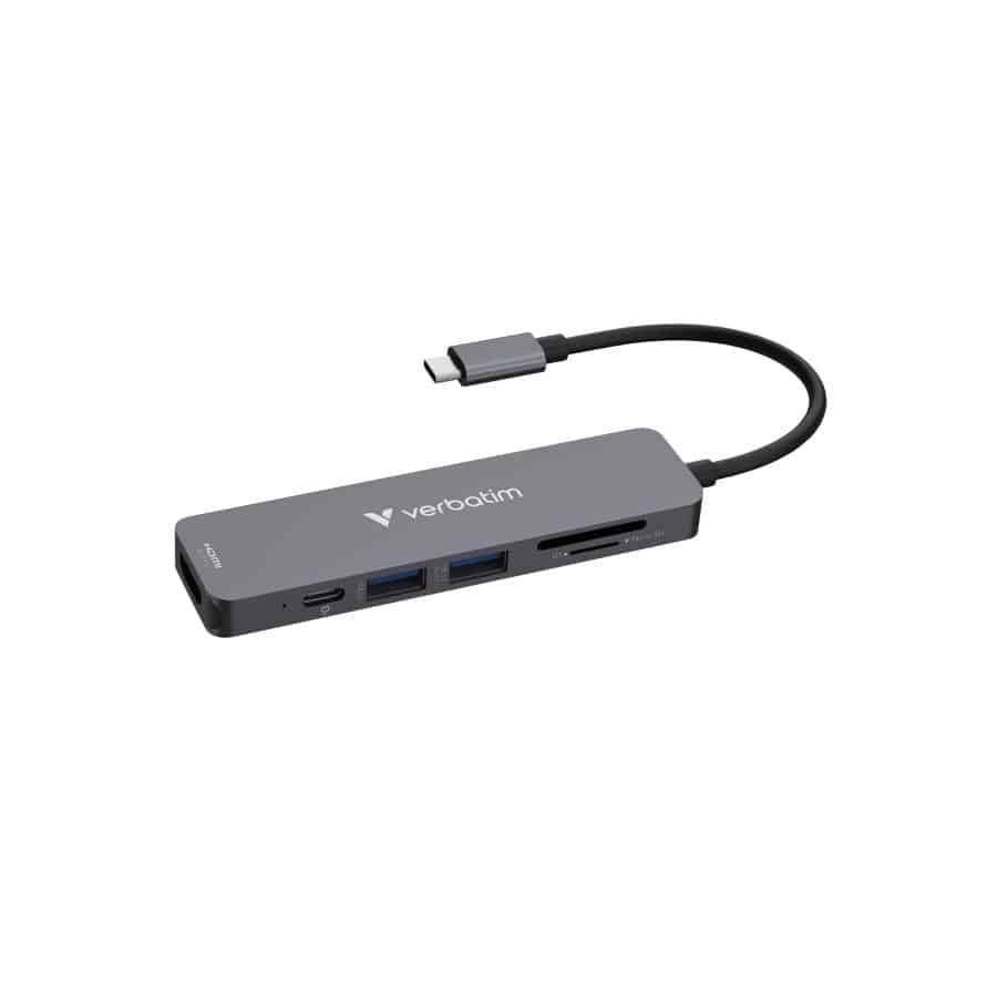 Verbatim USB-C essentiële multipoort hub 6 poorten: HDMI, USB-C PD, USB-A 3.2 Gen 1, USB-A, SD & microSD - Afbeelding 7