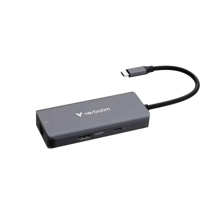 Verbatim USB-C essentiële multipoort hub 6 poorten: RJ45, HDMI, USB-C PD, 3 x USB-A 3.2 Gen 1 - Afbeelding 8