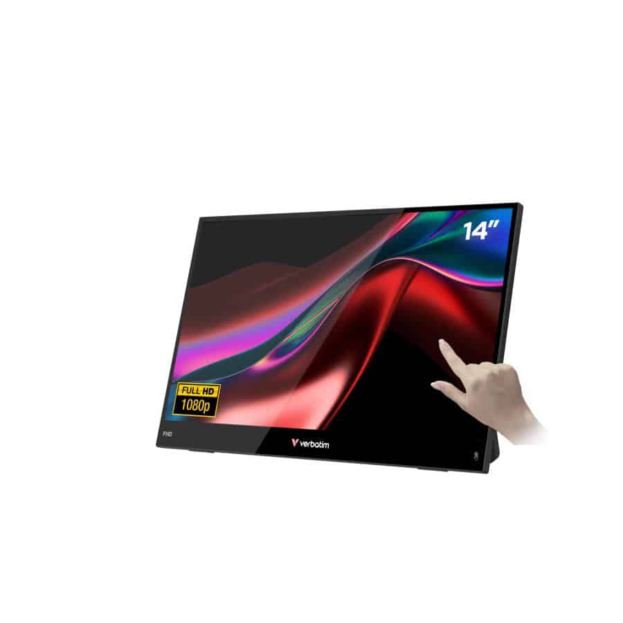 Verbatim Portable 14" FHD Touch Monitor LIGHT Draagbare monitor Zwart 35,6 cm (14") LCD 1920 x 1080 Pixels - Afbeelding 7