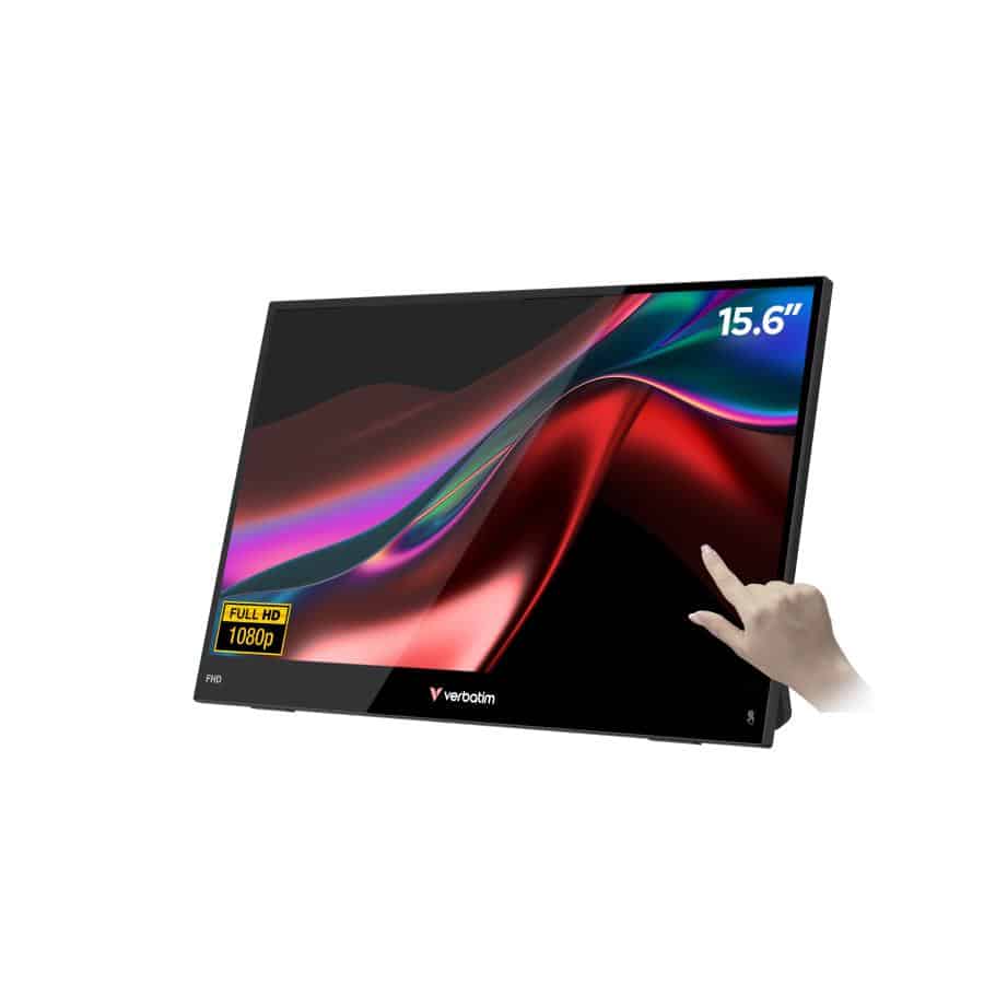 Verbatim Portable 15.6" FHD Touch Monitor LIGHT Draagbare monitor Zwart 39,6 cm (15.6") LCD 1920 x 1080 Pixels - Afbeelding 7