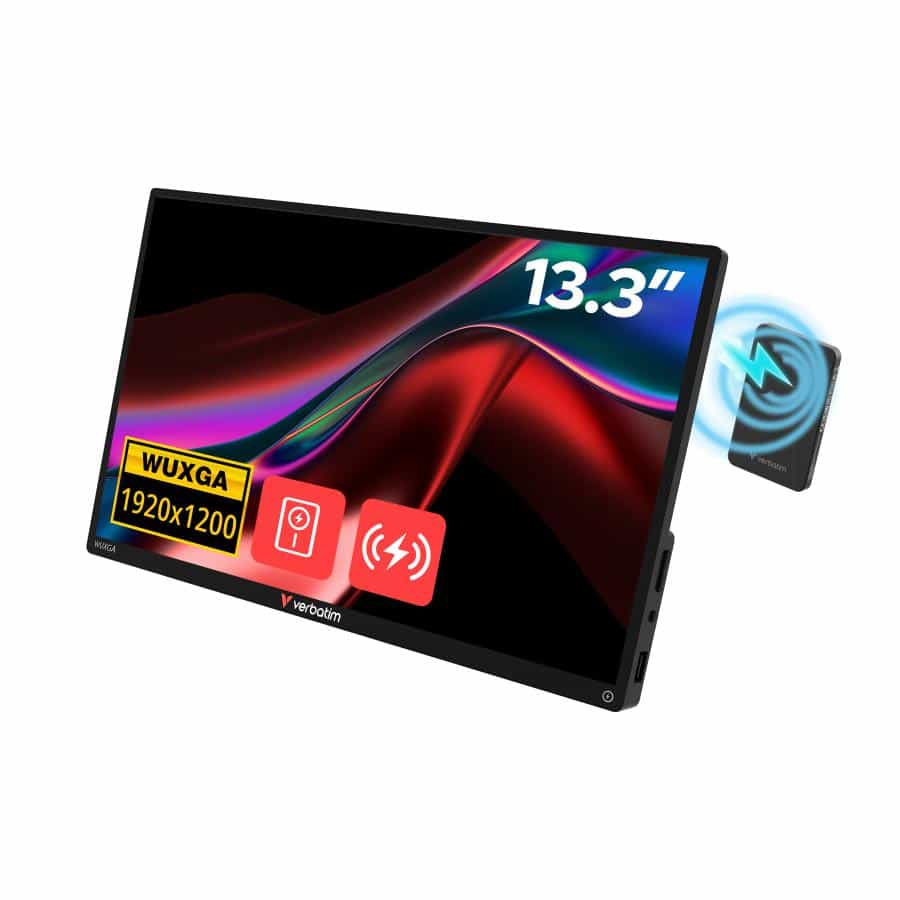 Verbatim 32087 Draagbare televisie en monitoor Draagbare monitor Zwart 33,8 cm (13.3") 1920 x 1200 Pixels - Afbeelding 6