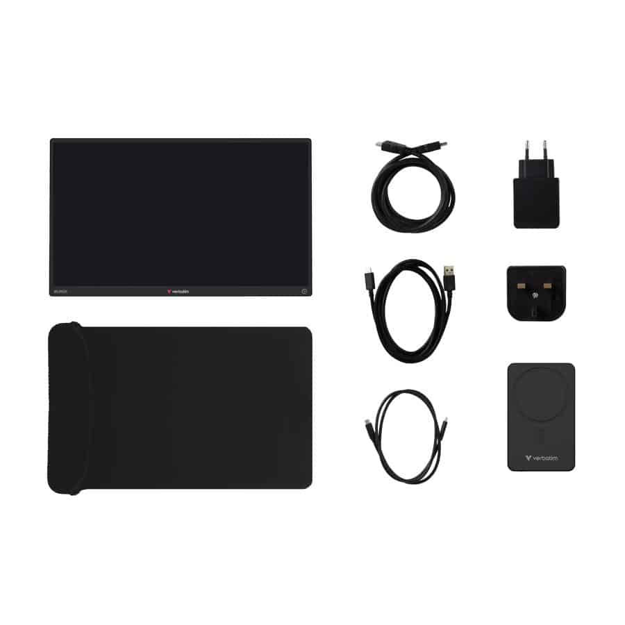 Verbatim 32087 Draagbare televisie en monitoor Draagbare monitor Zwart 33,8 cm (13.3") 1920 x 1200 Pixels - Afbeelding 8
