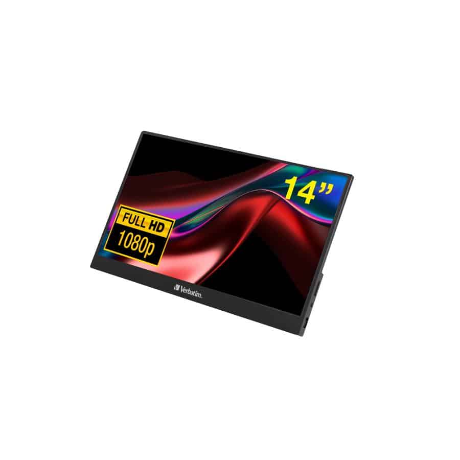 Verbatim 49590 computer monitor 35,6 cm (14") 1920 x 1080 Pixels Full HD LCD Zwart - Afbeelding 8
