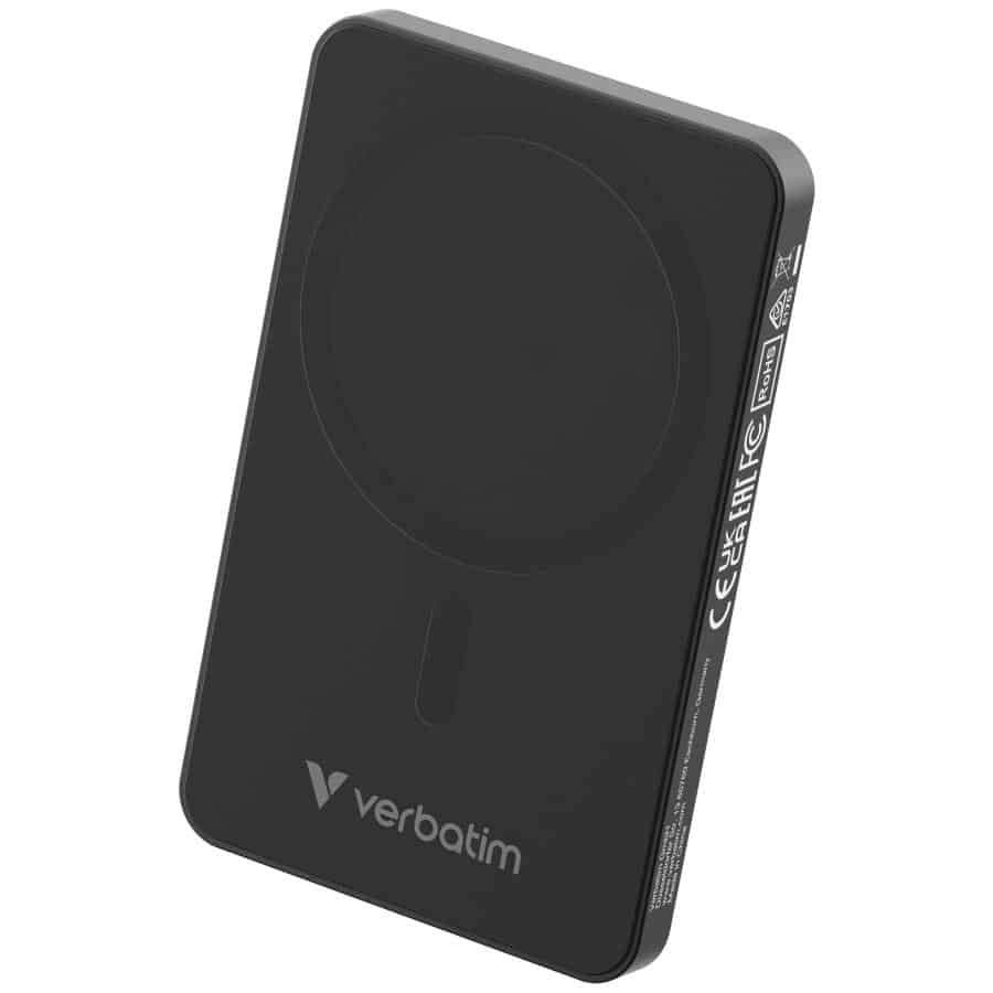 Verbatim Charge 'n' Go Essentials Magnetische draadloze powerbank 5000 mAh zwart - Afbeelding 7