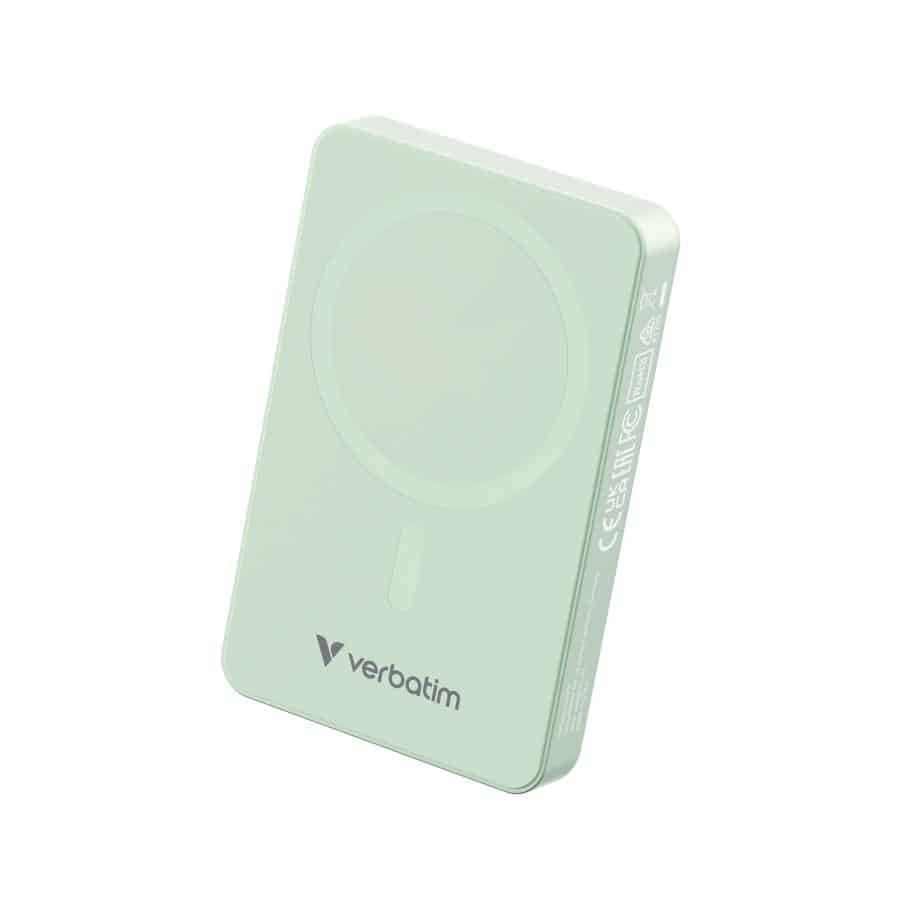 Verbatim Charge 'n' Go Essentials Magnetische draadloze powerbank 10000 mAh Groen - Afbeelding 7