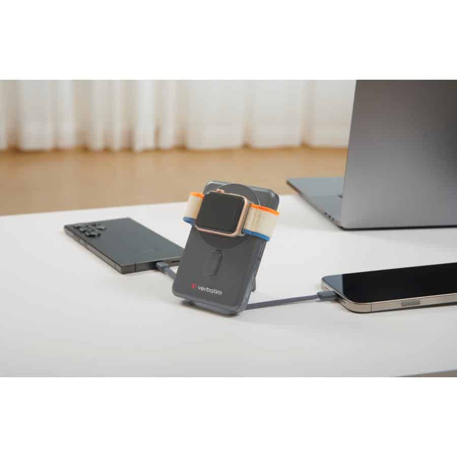 Verbatim 32251 powerbank 5000 mAh Draadloos opladen Grijs - Afbeelding 5