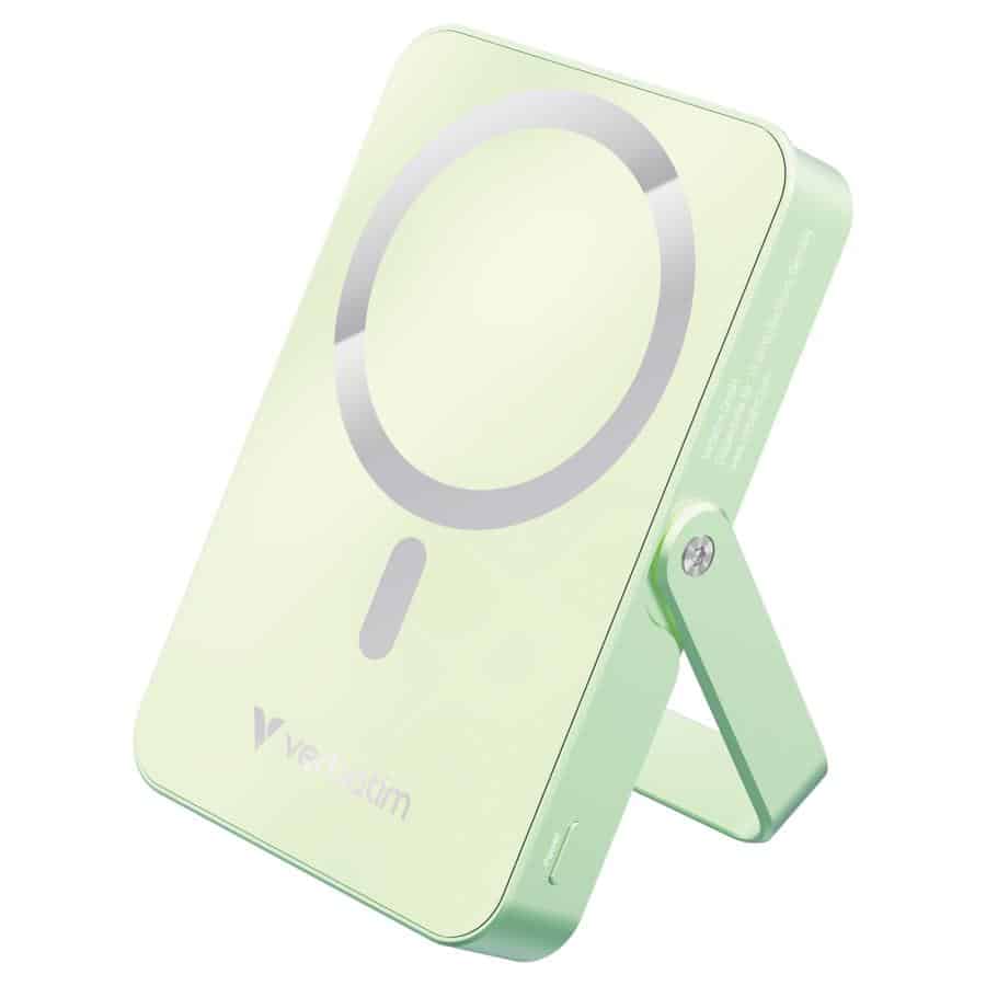 Verbatim Charge 'n' Go Magnetische Draadloze Power Bank 10000 mAh met standaard - Groen - Afbeelding 7