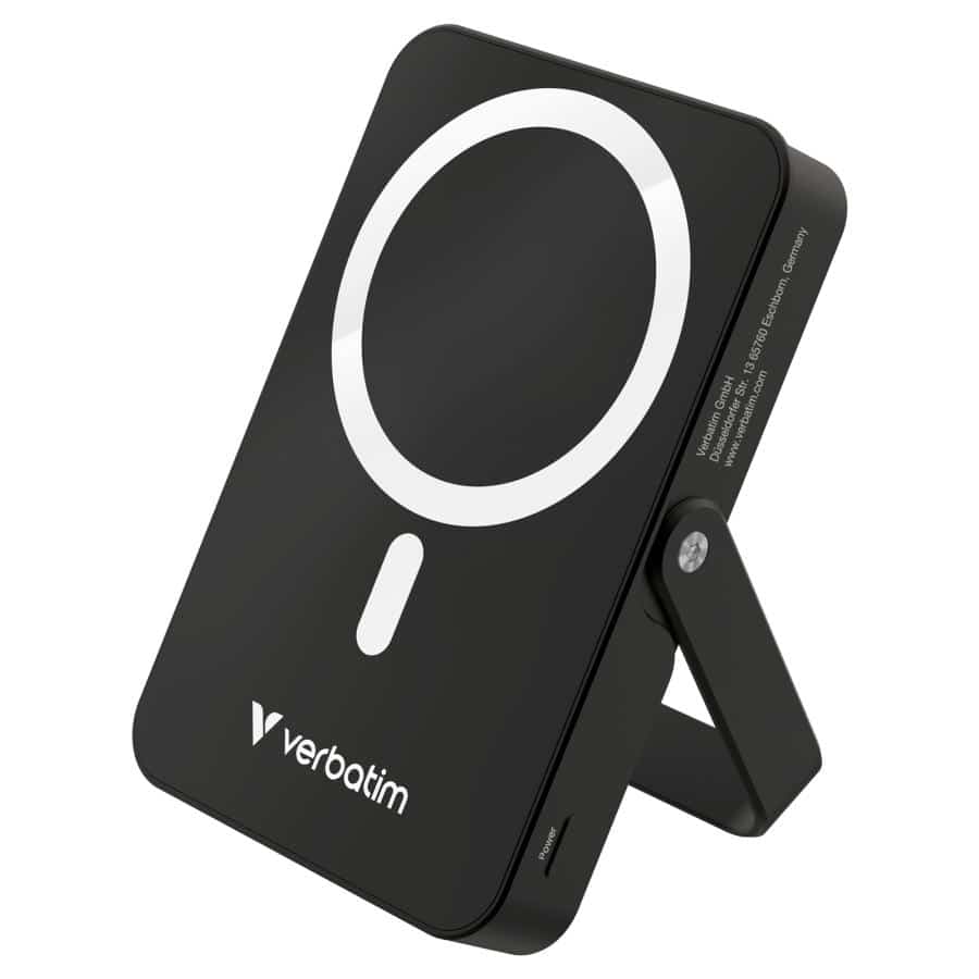 Verbatim Charge 'n' Go Magnetische Draadloze Power Bank 10000 mAh met standaard - Zwart - Afbeelding 8