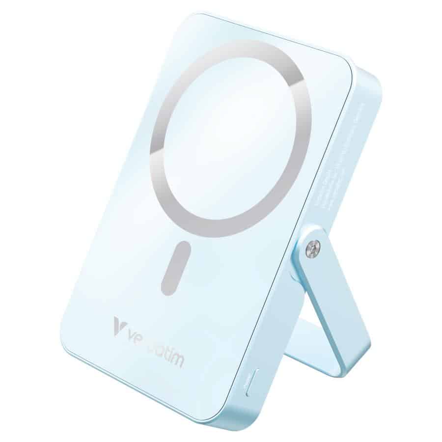 Verbatim Charge 'n' Go Magnetische Draadloze Power Bank 10000 mAh met standaard - Blauw - Afbeelding 8