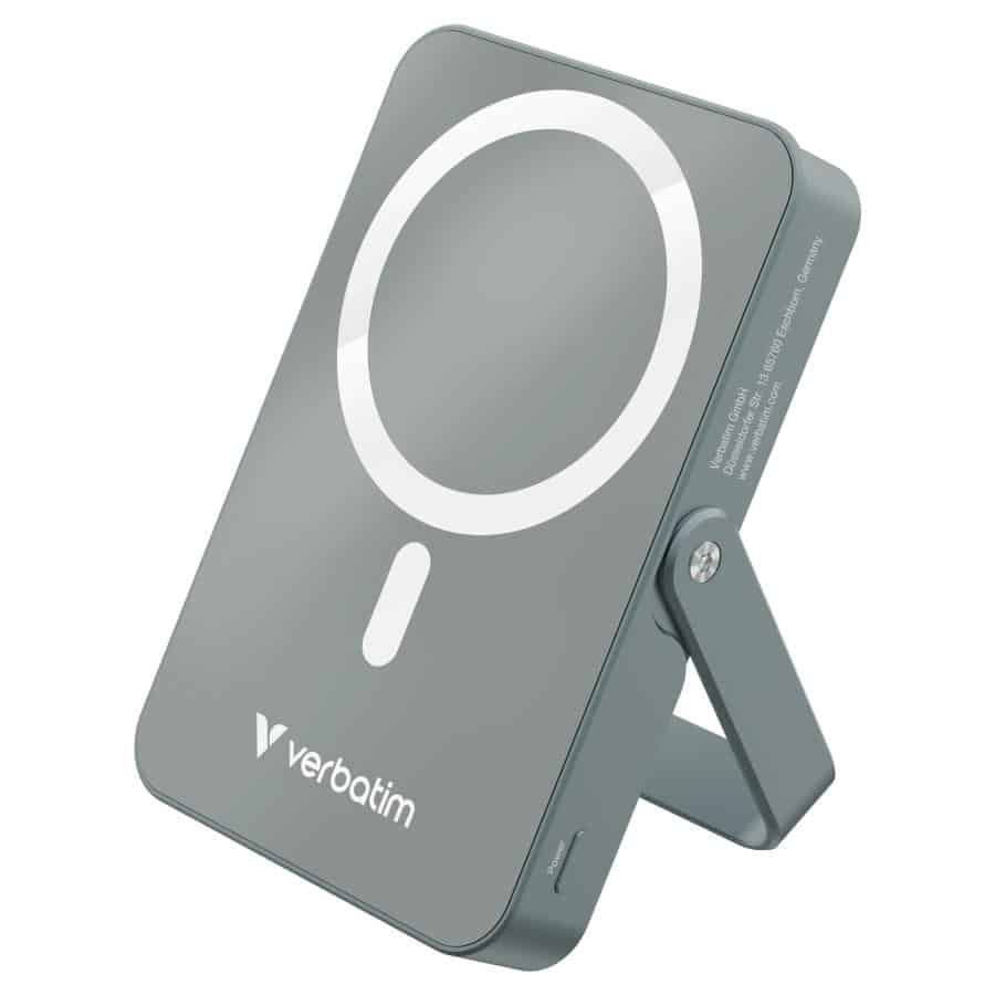 Verbatim Charge 'n' Go Magnetische Draadloze Power Bank 10000mAh met standaard - Grijs - Afbeelding 8