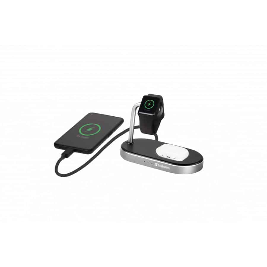 Verbatim WCS-02 Universeel Zwart USB Draadloos opladen Snel opladen Binnen - Afbeelding 2