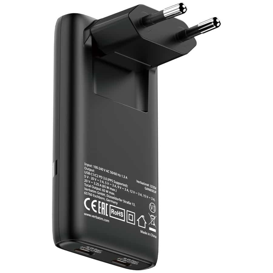 Verbatim 32354 oplader voor mobiele apparatuur Laptop, Smartphone, Tablet Zwart AC Snel opladen Binnen - Afbeelding 6
