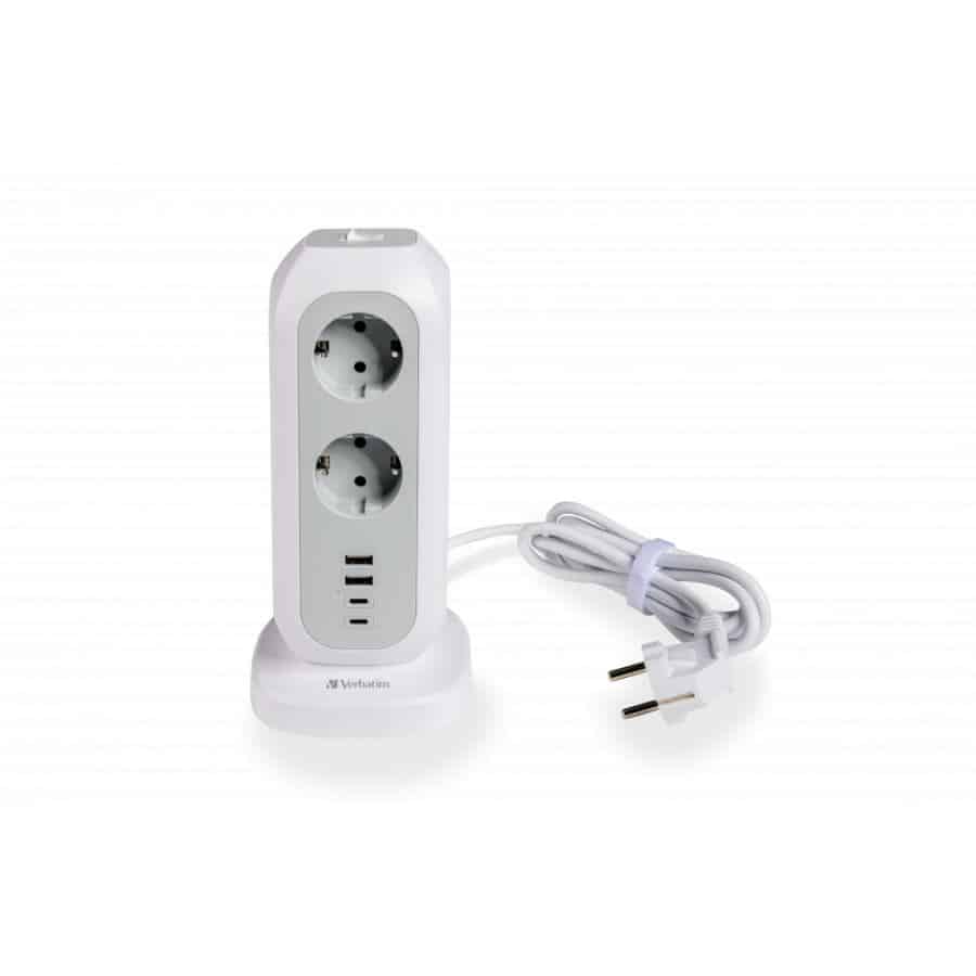Verbatim 49547 power uitbreiding 11 AC-uitgang(en) Binnen Wit - Afbeelding 4