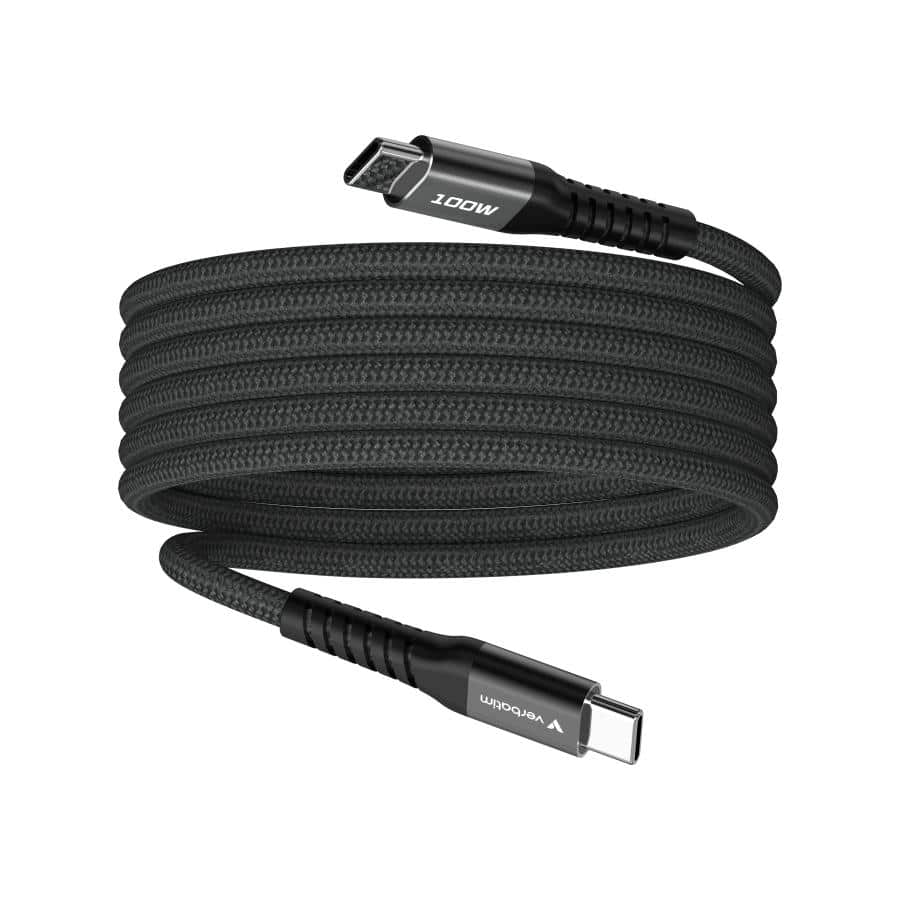 Verbatim Sync & Charge Magnetische Kabel - 100W USB-C naar USB-C 120 cm Zwart - Afbeelding 8